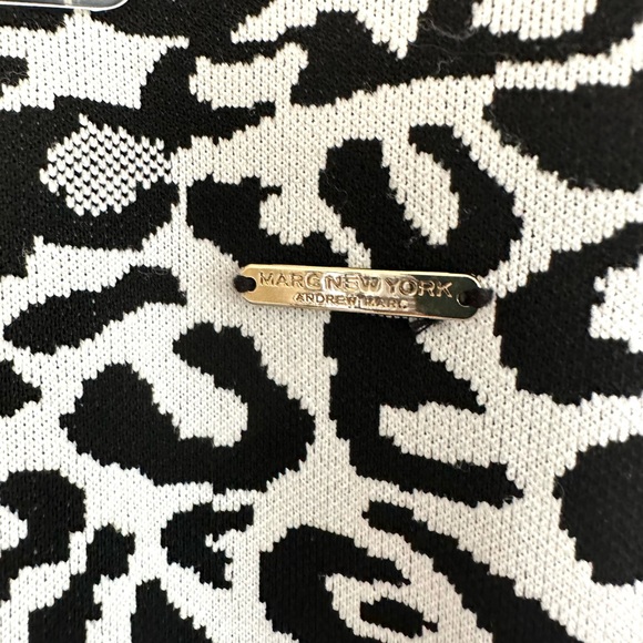 Marc NY Andrew Marc Animal Print Elastic Knit Skirt - Picture 9 of 12